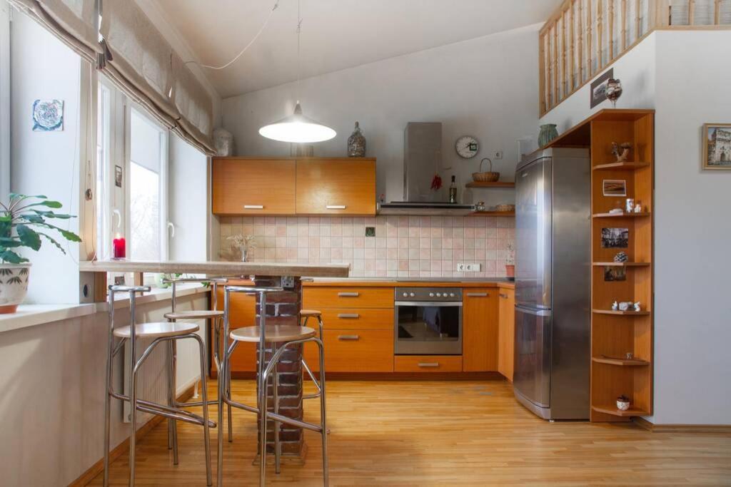 Penthouse Apartment With Great Panoramic City View Wilno Zewnętrze zdjęcie